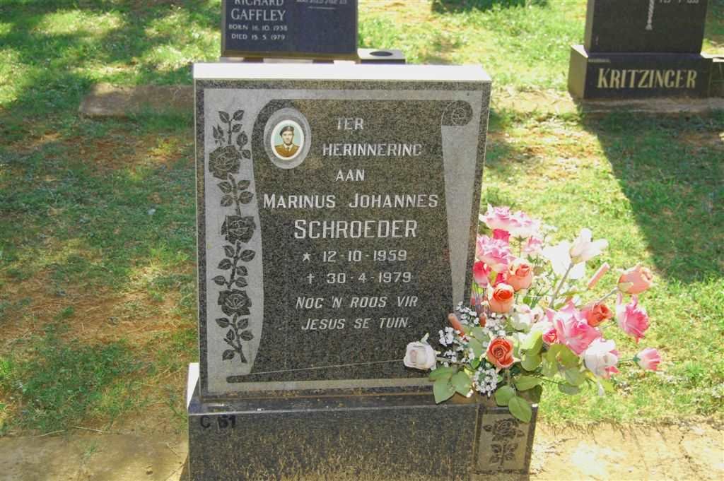 SCHROEDER Marinus Johannes 1959-1979