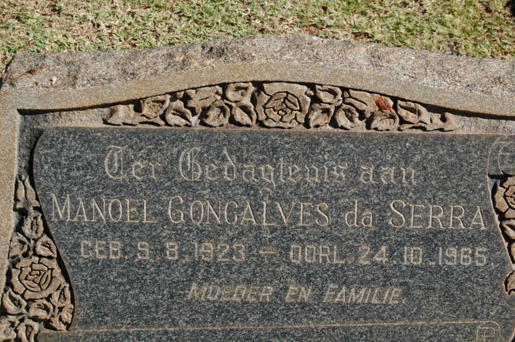 SERRA Manoel Goncalves, da 1923-1965