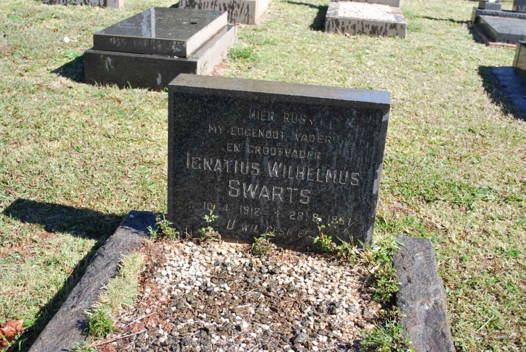 SWARTS Ignatius Wilhelmus 1912-1967