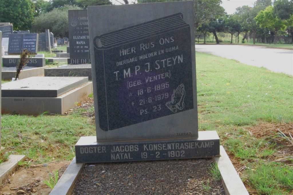 STEYN T.M.P.J. nee VENTER 1895-1979