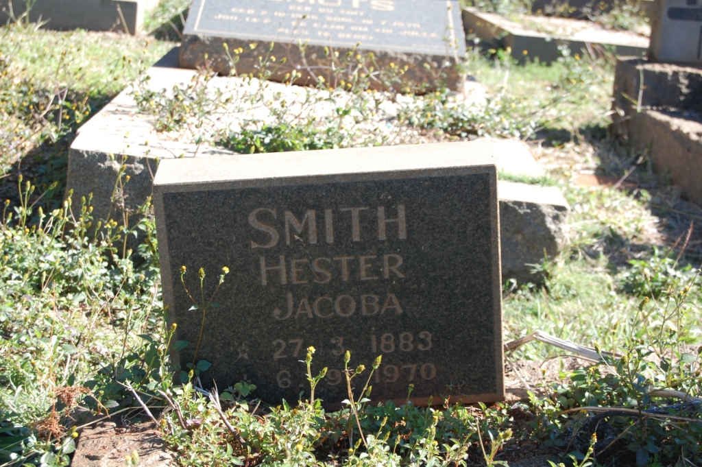 SMITH Hester Jacoba 1883-1970