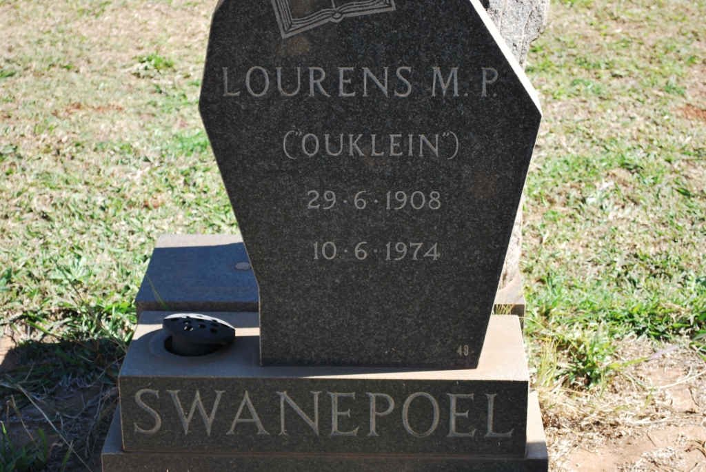 SWANEPOEL Lourens M.P. 1908-1974