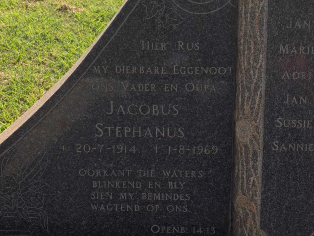 STRYDOM Jacobus Stephanus 1914-1969