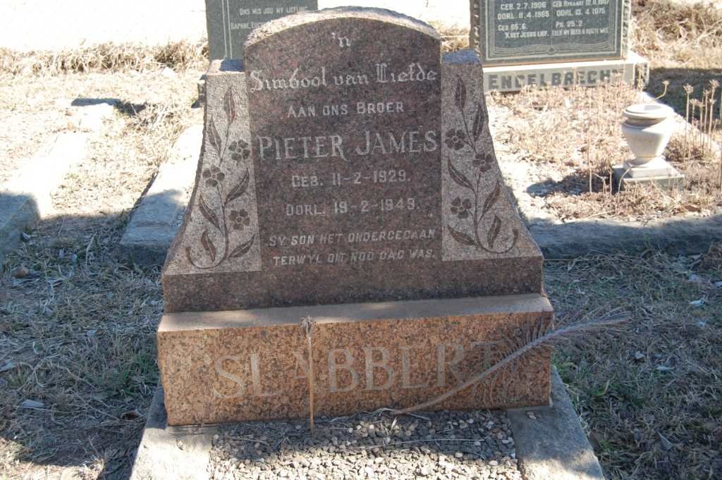SLABBERT Pieter James 1929-1949