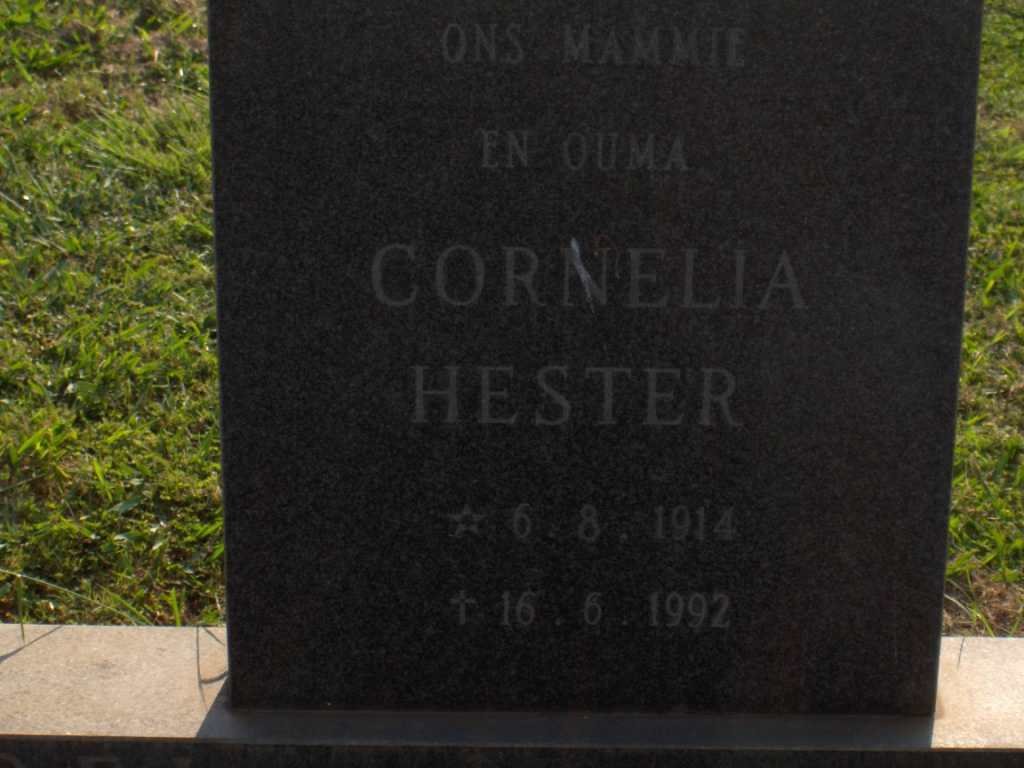 SWANEPOEL Cornelia Hester 1914-1992
