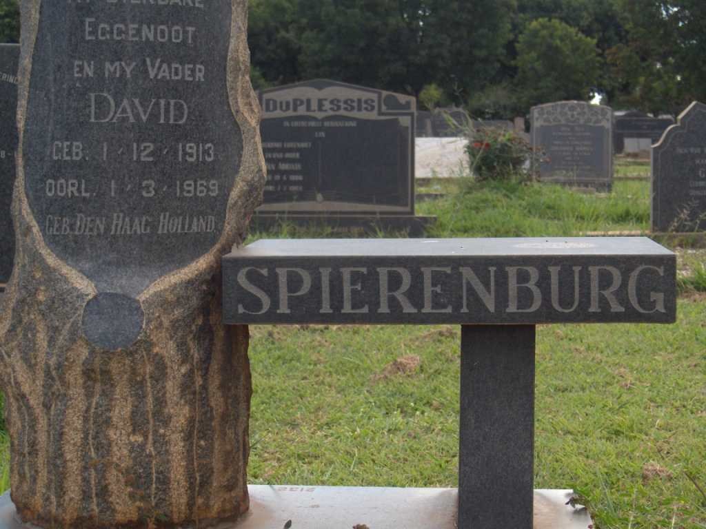 SPIERENBURG David 1913-1969