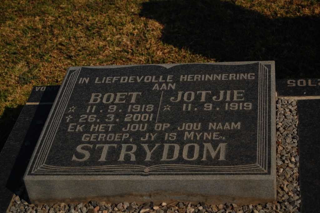 STRYDOM Boet 1918-2001 &amp; Jotjie 1919-