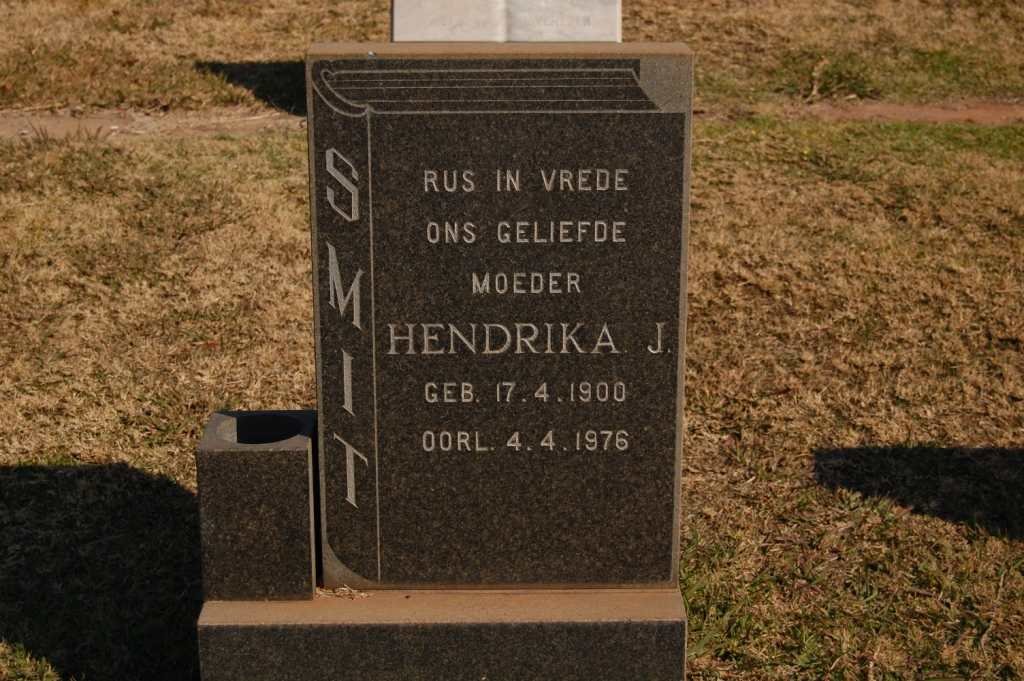 SMIT Hendrika J. 1900-1976
