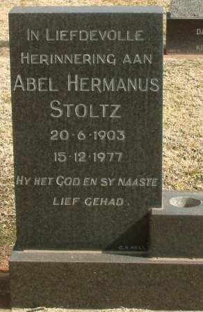 STOLTZ  Abel Hermanus 1903-1977