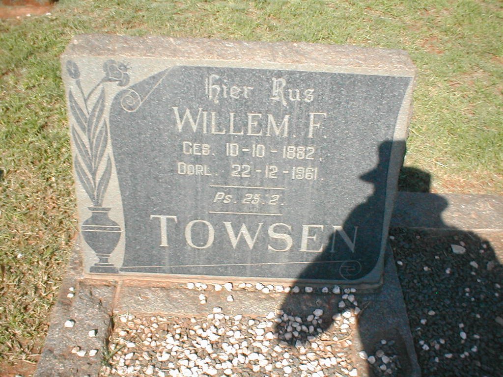 TOWSEN Willem F. 1882-1961