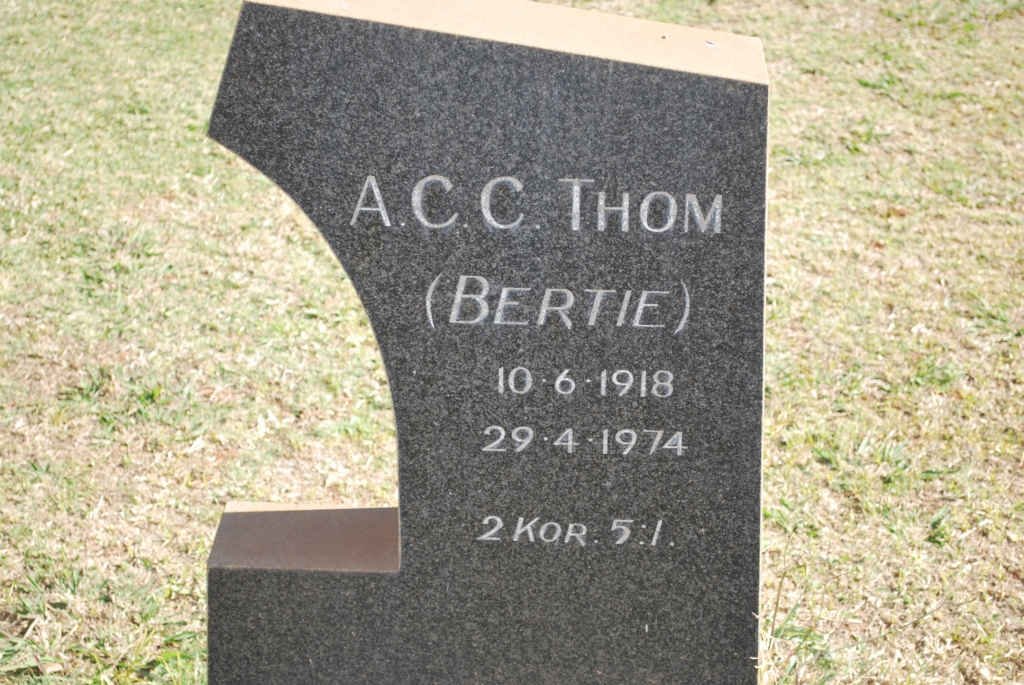 THOM A.C.C 1918-1974