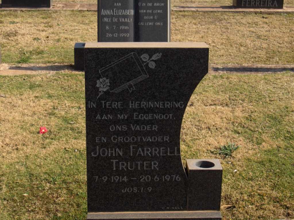TRUTER John Farrell 1914-1976
