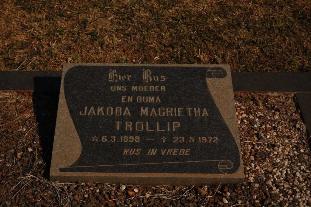 TROLLIP Jakoba Magrietha 1898-1972