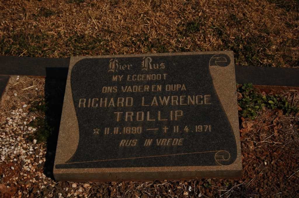 TROLLIP Richard Lawrence 1890-1971