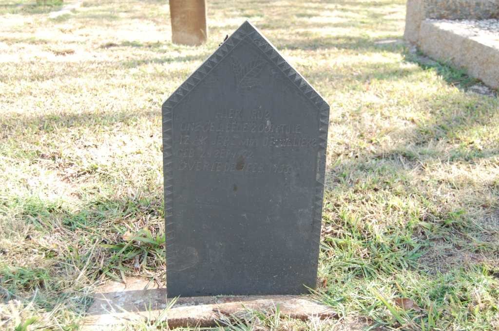 VILLIERS Izak Jeremia, de 1932-1933