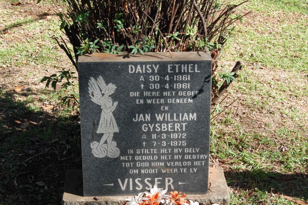 VISSER Daisy Ethel 1961-1961 :: VISSER Jan William Gysbert 1972-1975