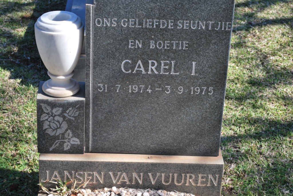 VUUREN Carel I., Jansen van 1974-1975