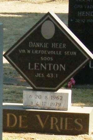 VRIES Lenton, de 1962-1979