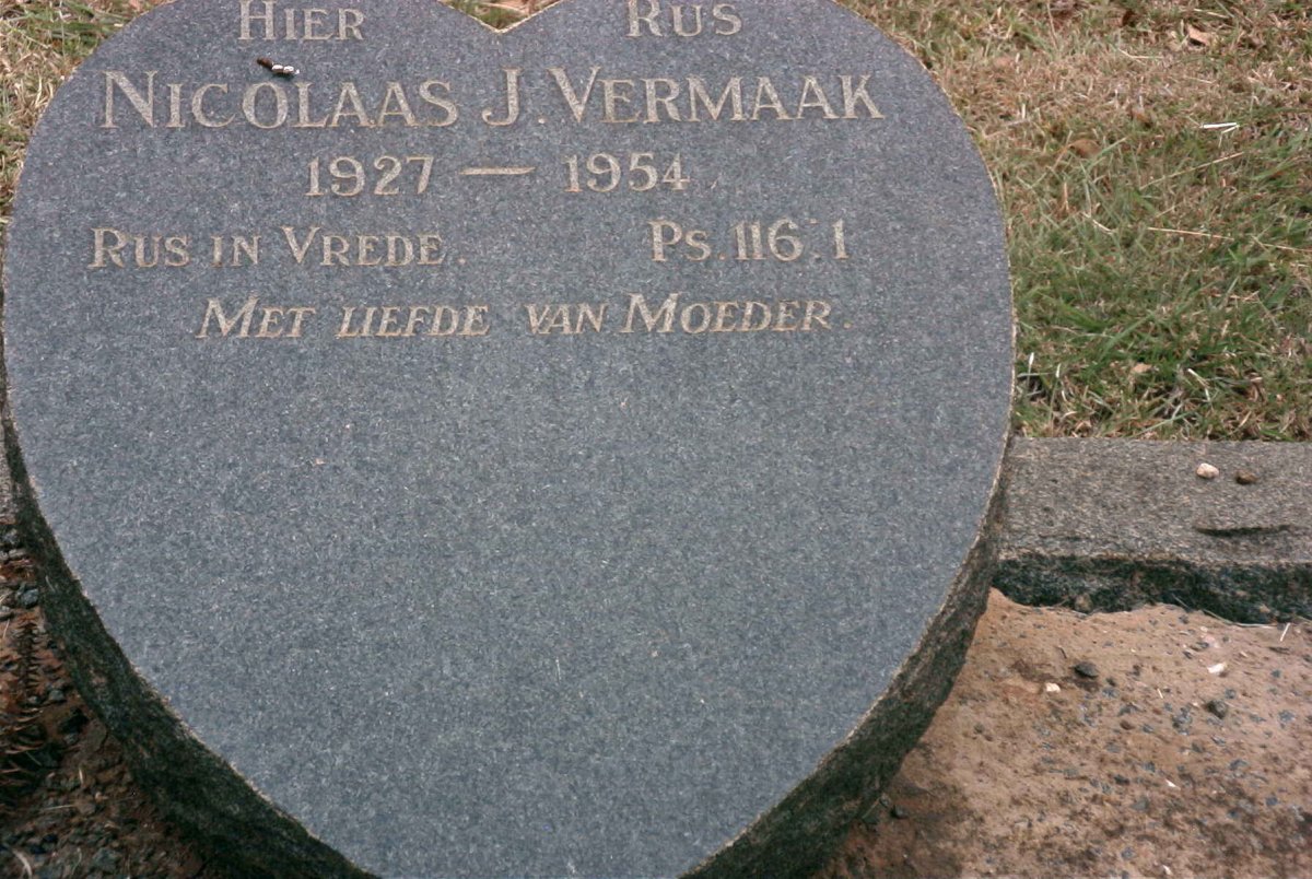 VERMAAK Nicolaas J. 1927-1954
