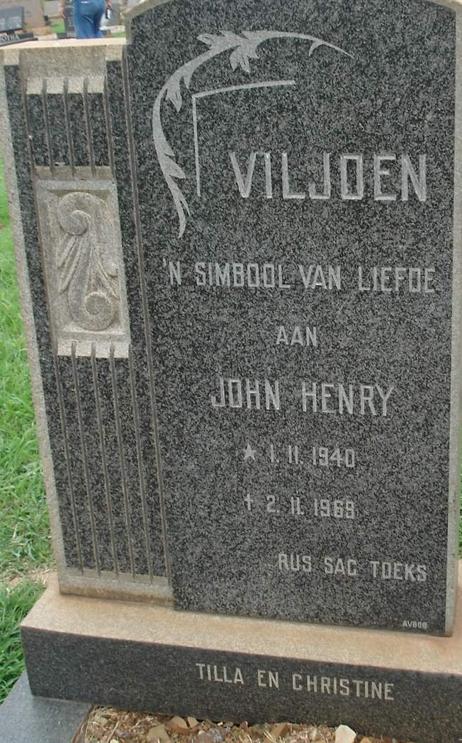 VILJOEN John Henry 1940-1968