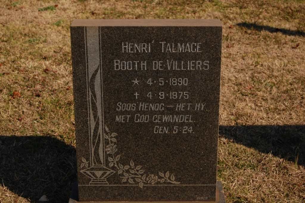 VILLIERS Henri Talmac Booth, de 1890-1975