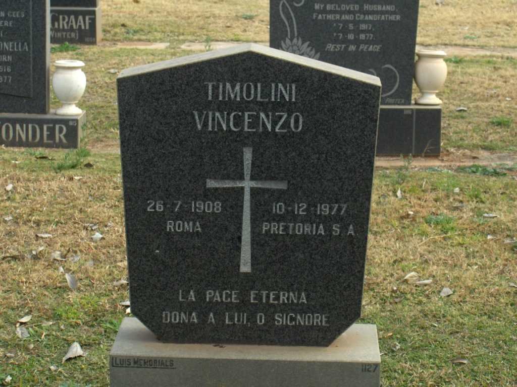 VINCENZO Timolini 1908-1977