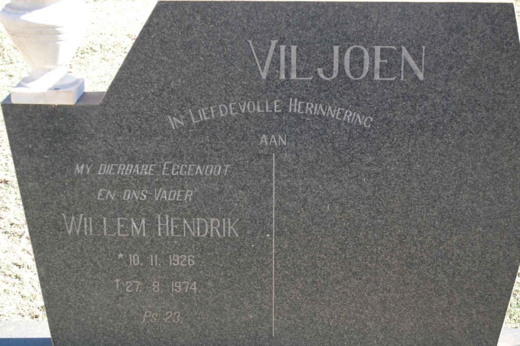 VILJOEN Willem Hendrik 1926-1974