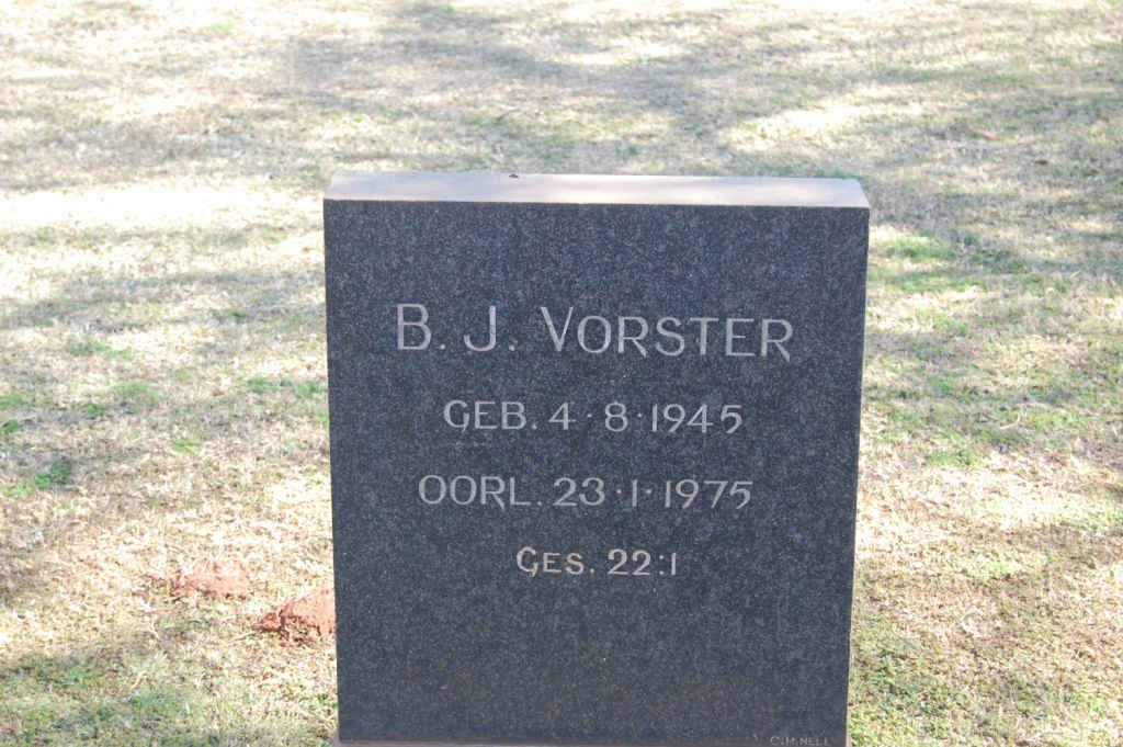 VORSTER B.J. 1945-1975