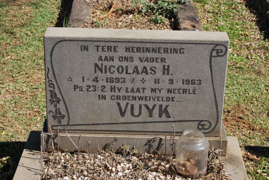 VUYK Nicolaas H. 1893-1963