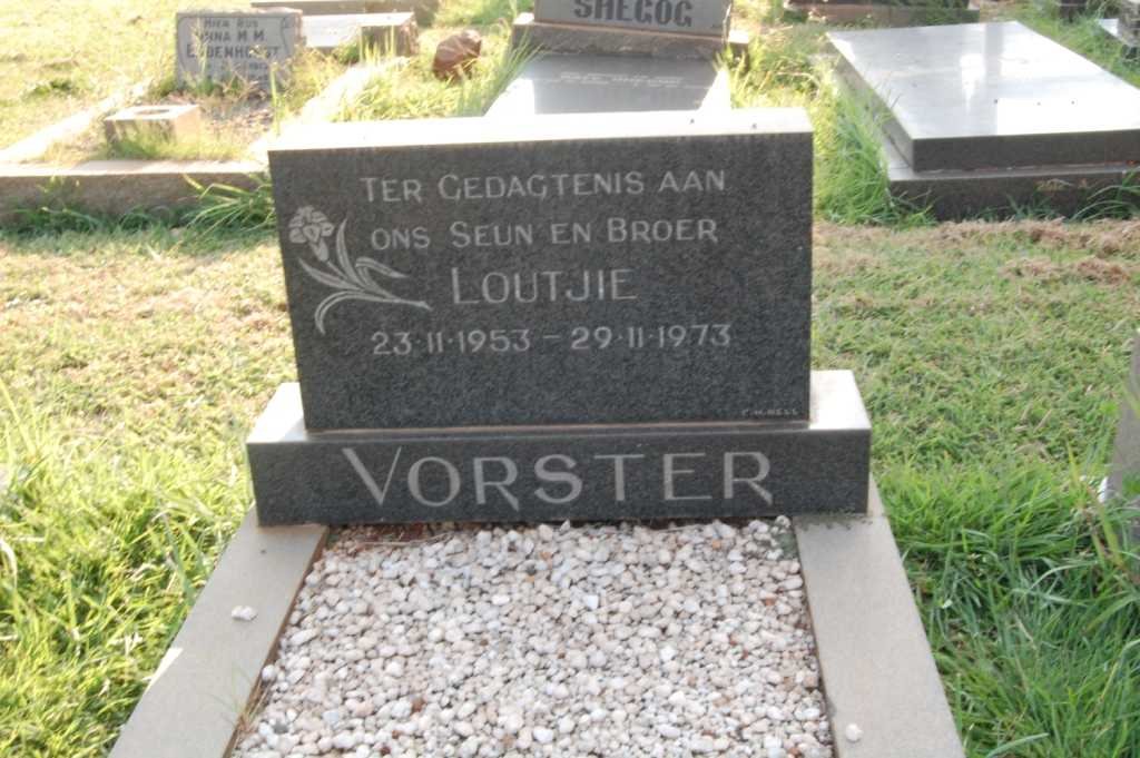 VORSTER Loutjie 1953-1973