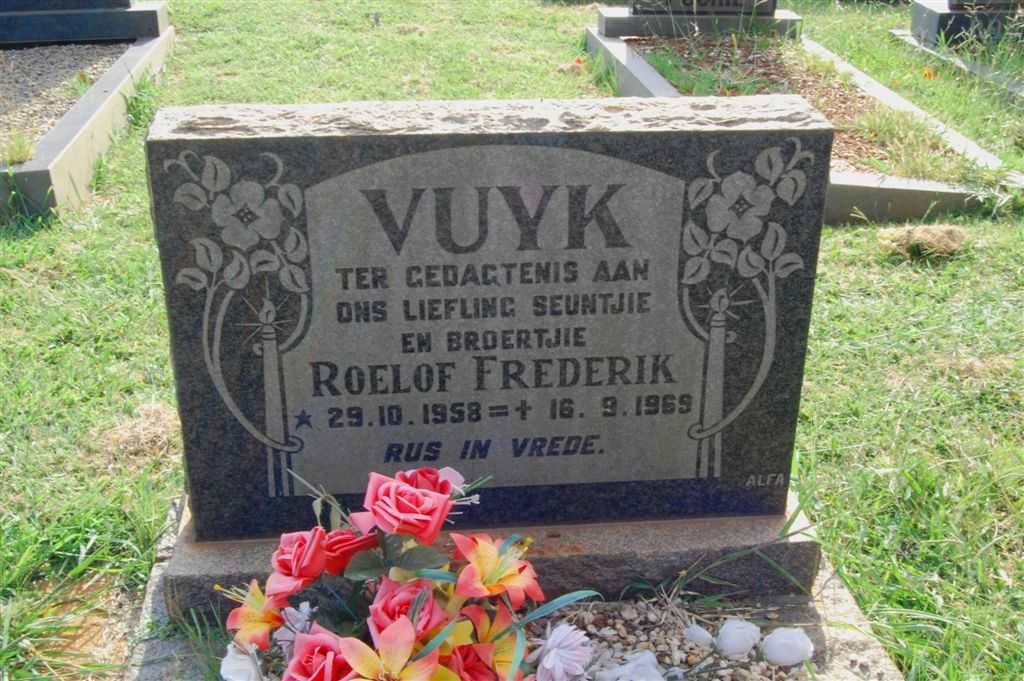 VUYK Roelof Frederik 1958-1969
