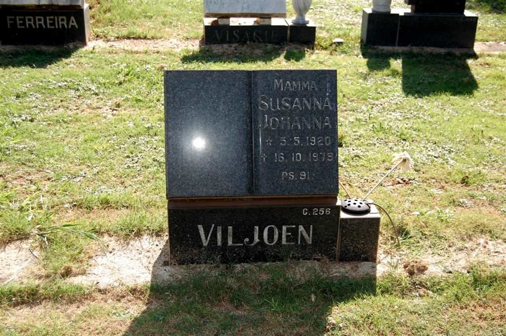 VILJOEN Johanna Susanna 1920-1979