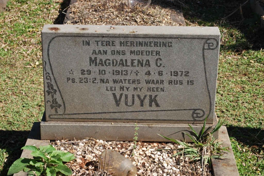 VUYK Magdalena C. 1913-1972