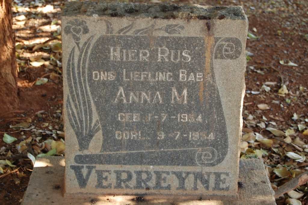 VERREYNE Anna M. 1954-1954