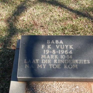 VUYK F.K. -1964