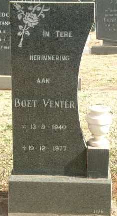 VENTER Boet 1940-1977