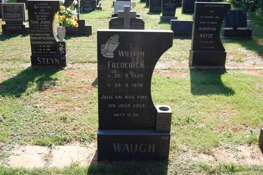 WAUGH William Frederick 1926-1978