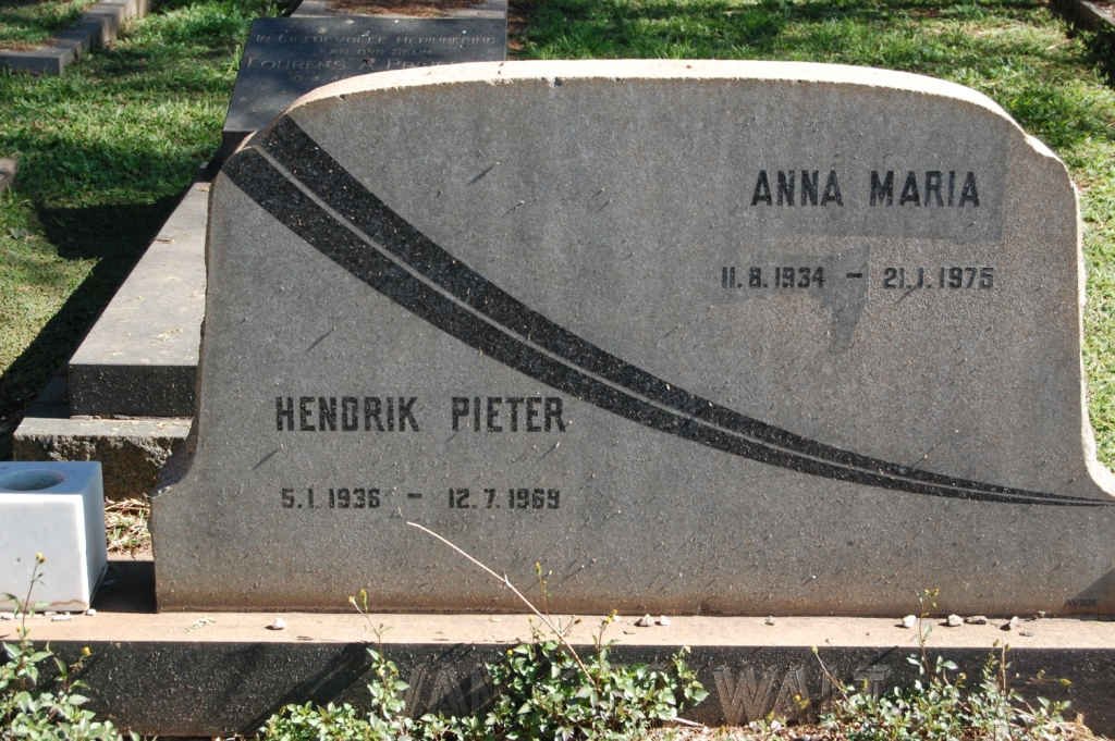WALT Hendrik Pieter, van der 1936-1969 &amp; Anna Maria 1934-1975