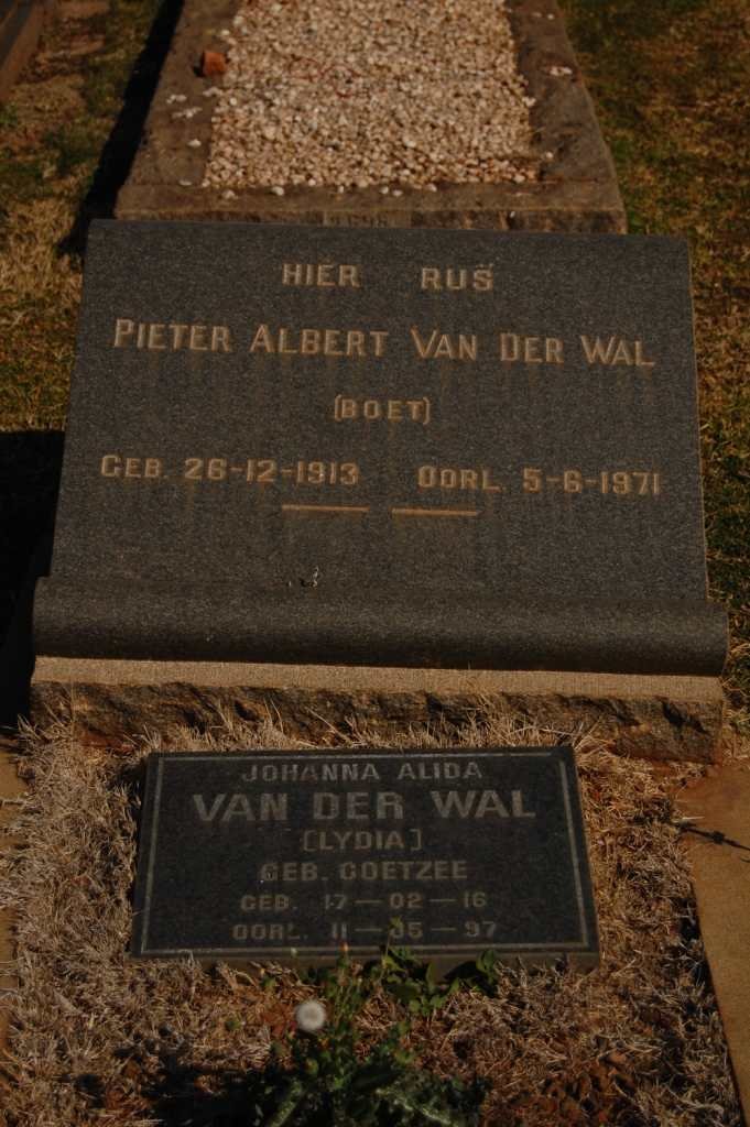 WAL Pieter Albert, van der  1913-1971