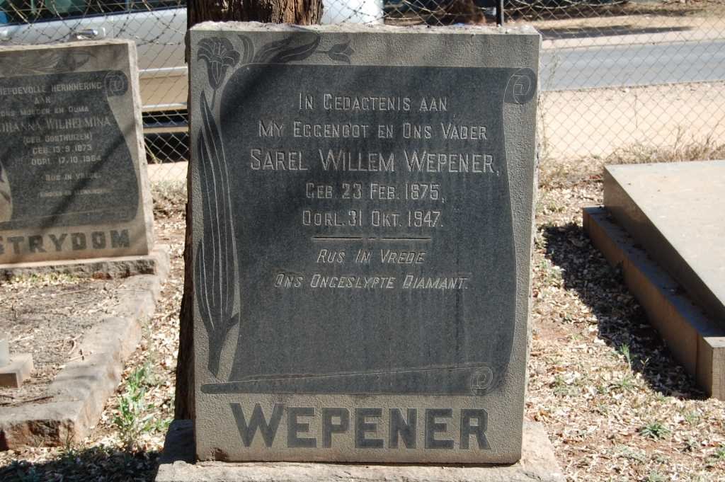 WEPENER Sarel Willem 1875-1947