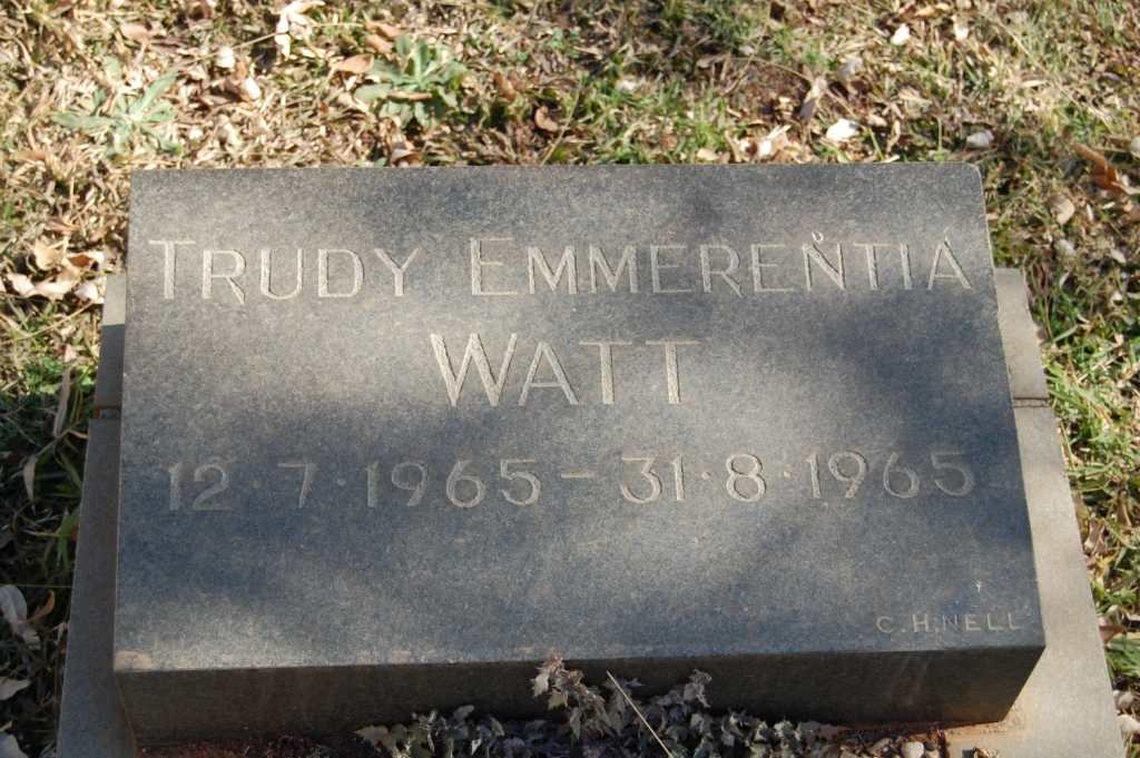 WATT Trudy Emmerentia 1965-1965