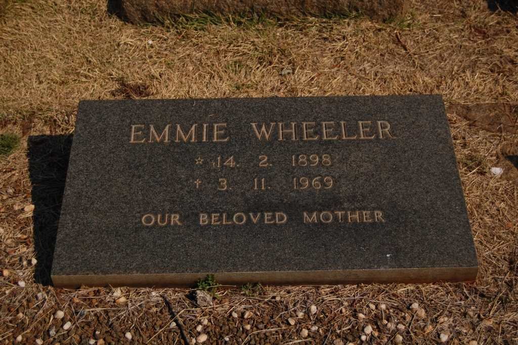 WHEELER Emmie 1898-1969