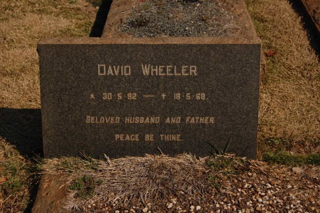 WHEELER David 1892-1968
