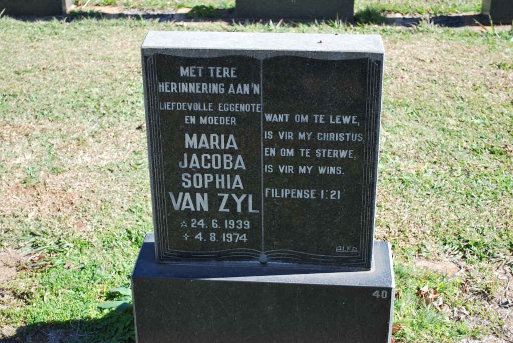 ZYL Maria Jacoba Sophia, van 1939-1974