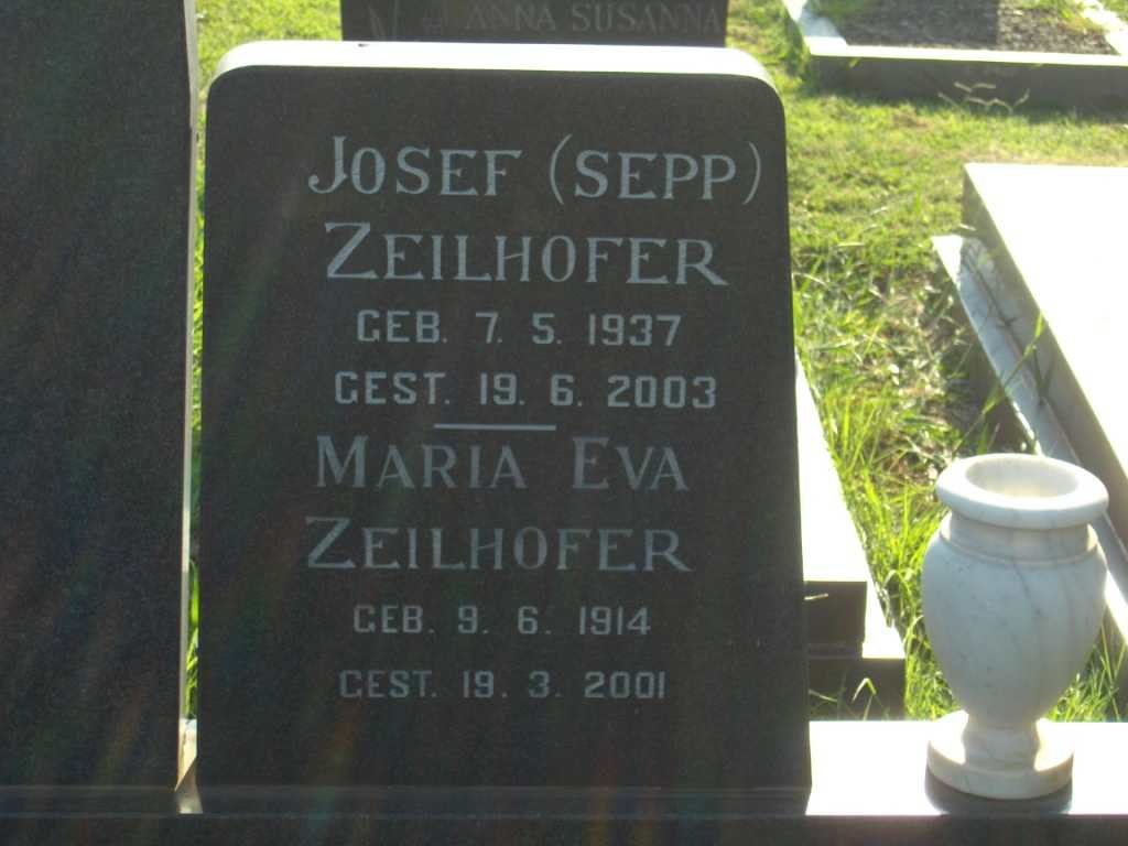 ZEILHOFER Josef 1937-2003 :: ZEILHOFER Maria Eva 1914-2001