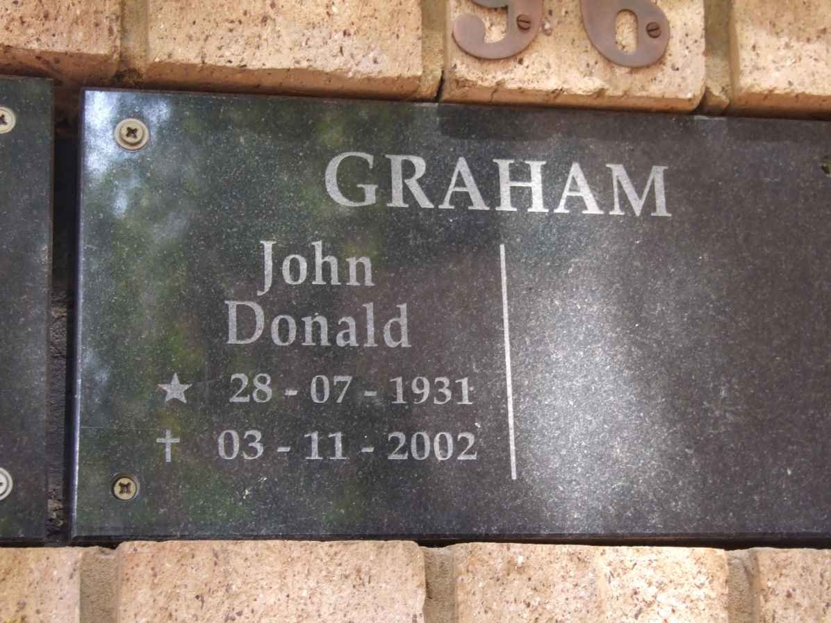 GRAHAM John Donald 1931-2002