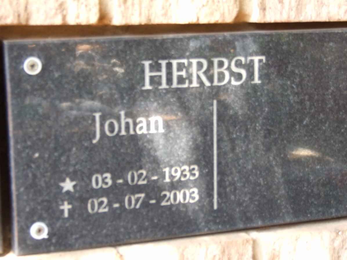 HERBST Johan 1933-2003