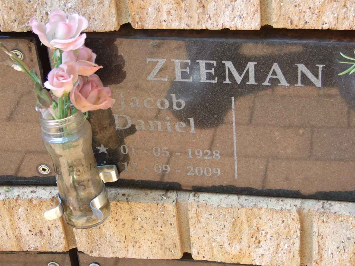 ZEEMAN Jacob Daniel 1928-2009