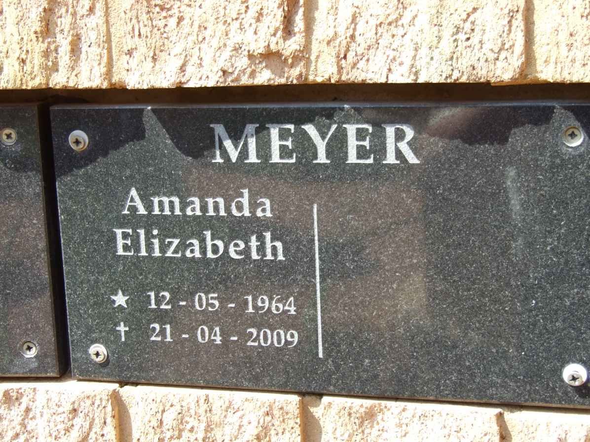MEYER Amanda Elizabeth 1964-2009