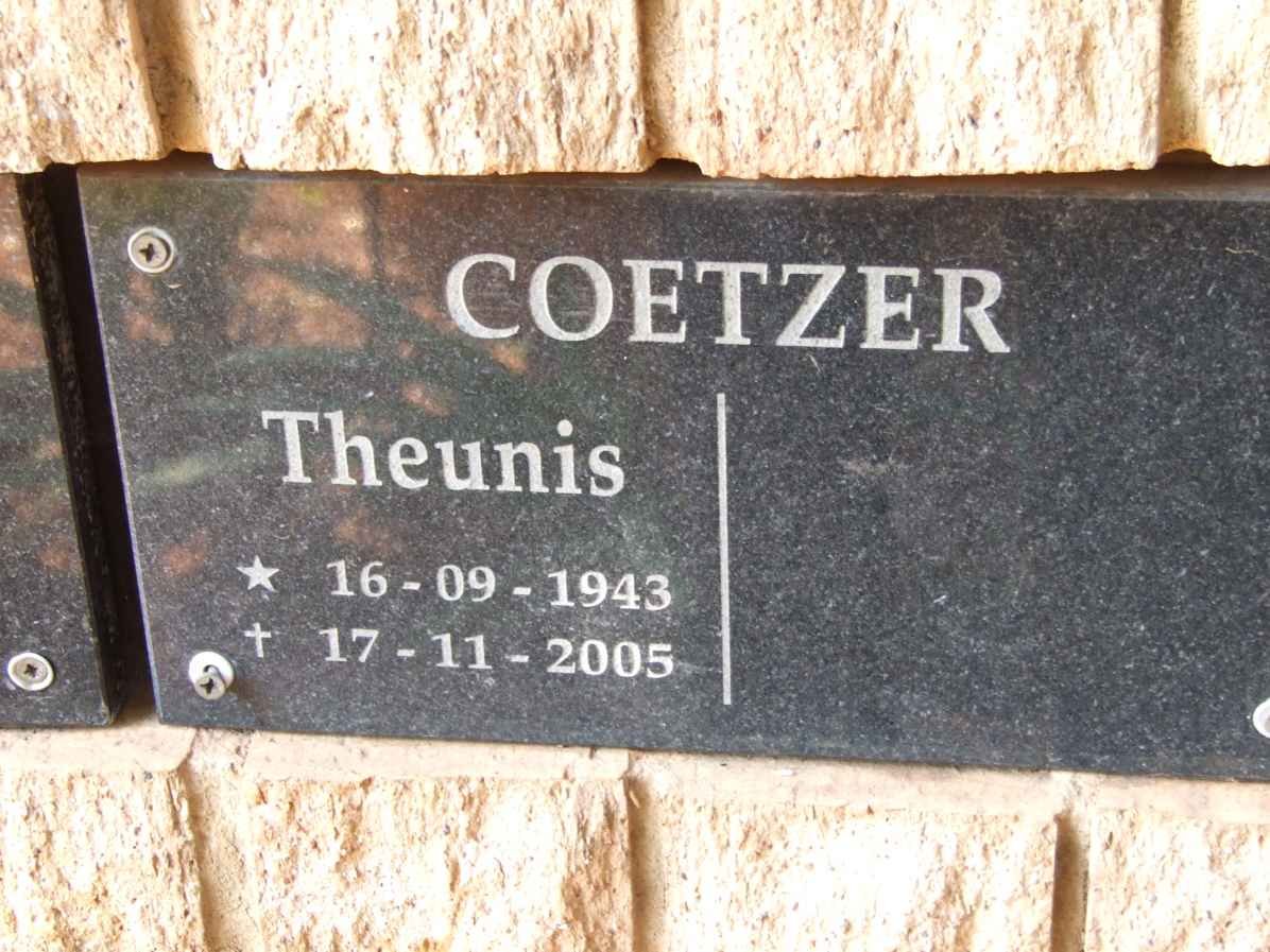 COETZER Theunis 1943-2005